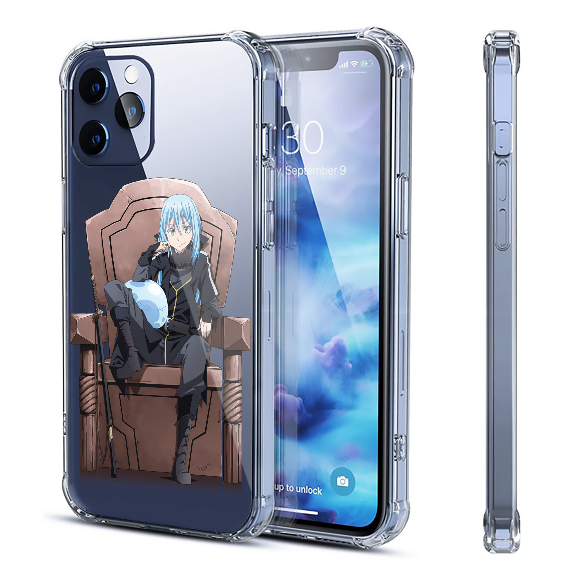 （画像用） 転スラ Regarding Reincarnated to Slime 【iPhone 12シリーズ対応】透明スマホケース（クリアソフトケース）